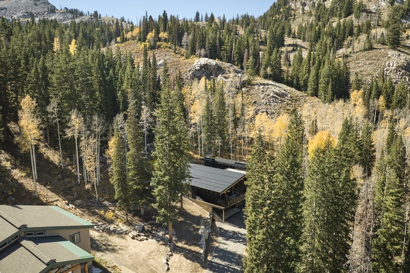 Aerial photo of home, looking towards Brighton Resort